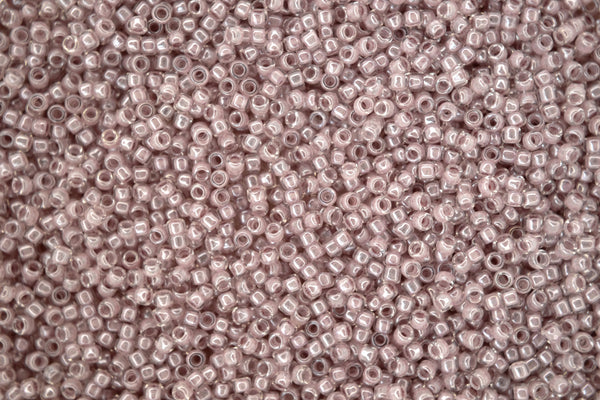 10g TOHO 15/0 Round Japanese Seed Beads 1.5mm 353 Inside Color Crystal/Lavender Lined