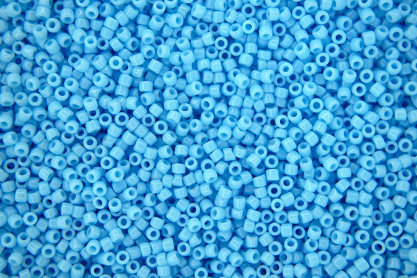 10g TOHO 15/0 Runde japanische Rocailles 1,5mm 43 Undurchsichtiges Blau Türkis