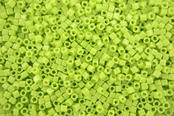 10g TOHO 1.5mm Cube Japanese Seed Beads 44 Sour Apple