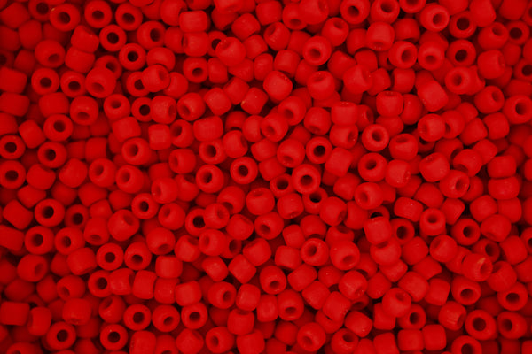 10g TOHO 8/0 Round Japanese Beads 3mm 45AF Opaque Frosted Cherry