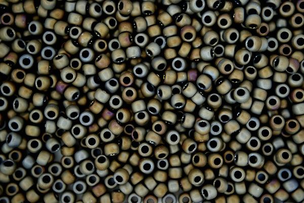 10g TOHO 8/0 Round Japanese Beads 3mm 613 Matte Color Iris Grey