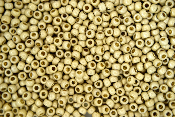10g TOHO 8/0 Round Japanese Beads 3mm PF558F PermaFinish Matte Galvanized Starlight