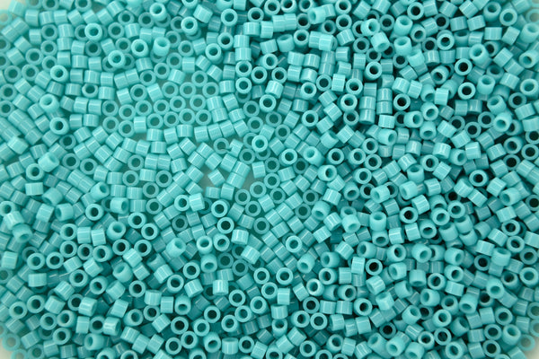 5g TOHO 11/0 Aiko Japanese Seed Beads 2mm 55 Opaque Turquoise