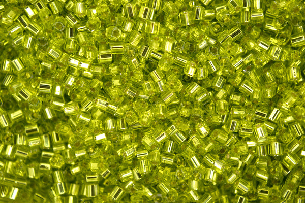10g TOHO 11/0 Hexagon Japanese Seed Beads Size 2mm 24 Lime Green