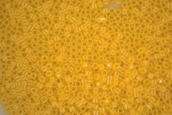 7g TOHO 11/0 Cylinder Treasure Japanese Seed Beads 1.8mm 128B Opaque Sunshine Luster