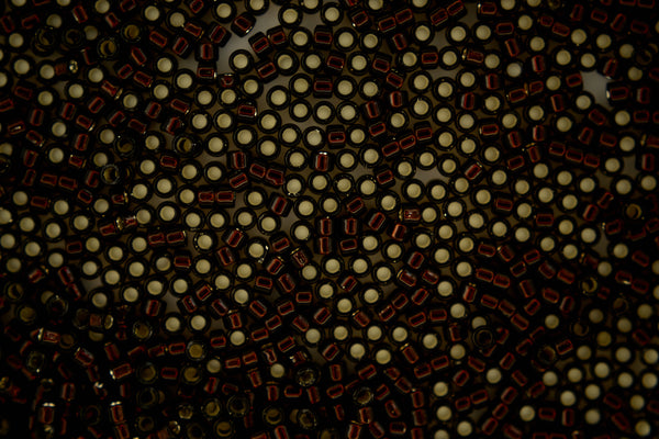 7g TOHO 11/0 Cylinder Treasure Japanese Seed Beads 1.8mm 2205 Transparent Silver Lined Root Beer