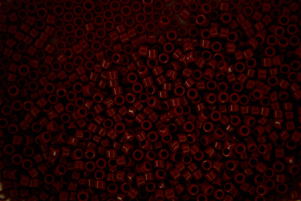 7g TOHO 11/0 Cylinder Treasure Japanese Seed Beads 1.8mm 46 Opaque Oxblood