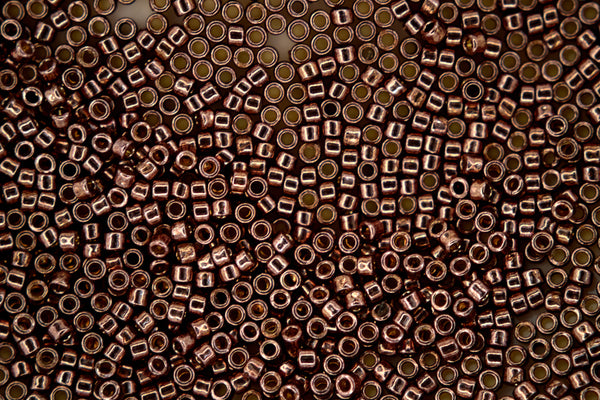 7g TOHO 11/0 Cylinder Treasure Japanese Seed Beads 1.8mm PF556 PermaFinish Galvanized Mauve