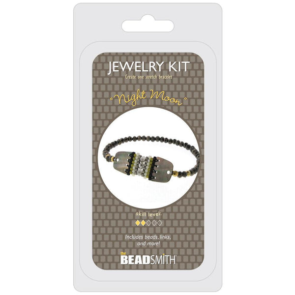 The Beadsmith Jewelry Kit Night Moon Stretch Bracelet Jewellery Making Beadacious