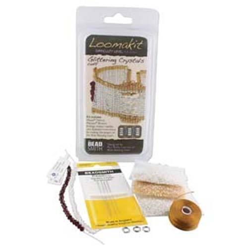 The Beadsmith Jewelry Ricks RV Loom Kit Glittering Crystals Cuff Beadacious