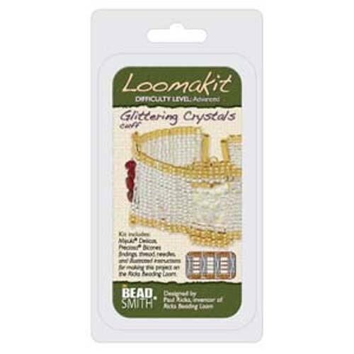 The Beadsmith Jewelry Ricks RV Loom Kit Glittering Crystals Cuff Beadacious