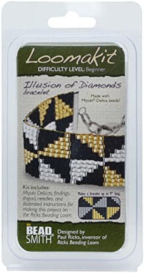 The Beadsmith Jewelry Ricks RV Loom Kit Illusion of Diamonds Bracelet Beadacious