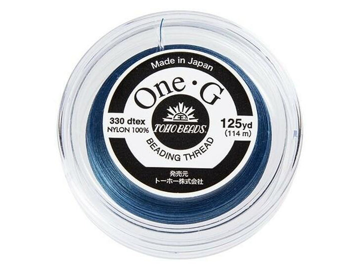 Toho One-G 0.2mm 125yd Beading Thread Blue Beadacious