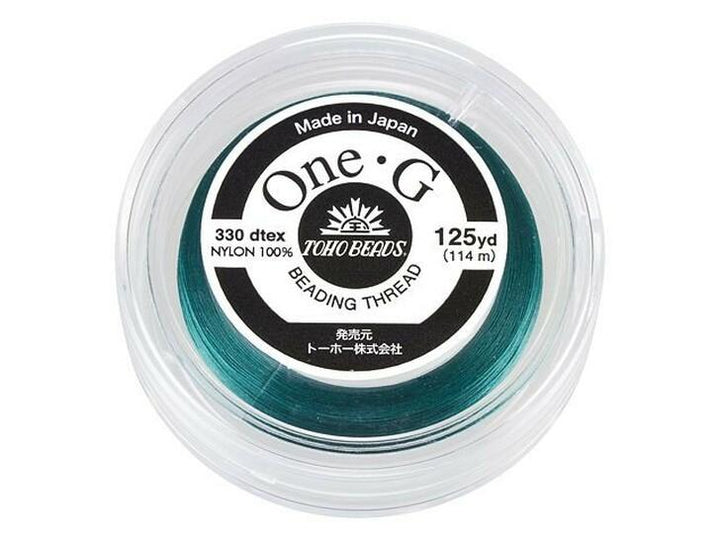 Toho One-G 0.2mm 125yd Beading Thread Deep Green Beadacious