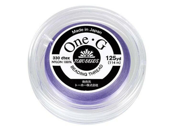 Toho One-G 0.2mm 125yd Beading Thread Light Lavender Beadacious