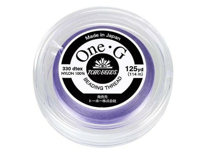 Toho One-G 0.2mm 125yd Beading Thread Light Lavender Beadacious