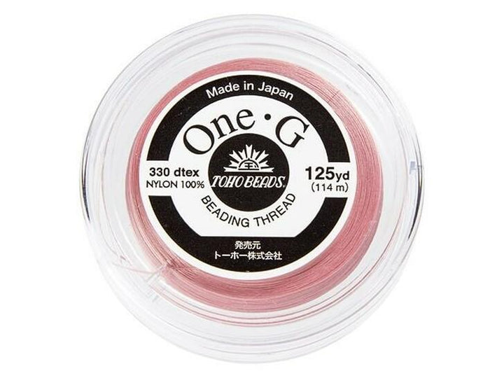 Toho One-G 0.2mm 125yd Beading Thread Pink Beadacious