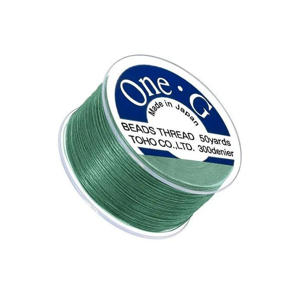 Toho One-G 0.2mm 50yd Beading Thread Mint Green Beadacious